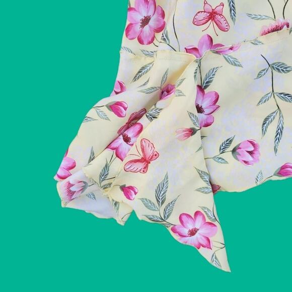 SAG HARBOR FLORAL SKIRT SUMMER SPRING COTTAGECORE FAIRYCORE - Picture 2 of 3